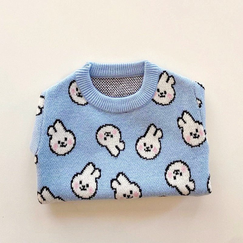 Pull en tricot motif lapin | Pour chiens et chats