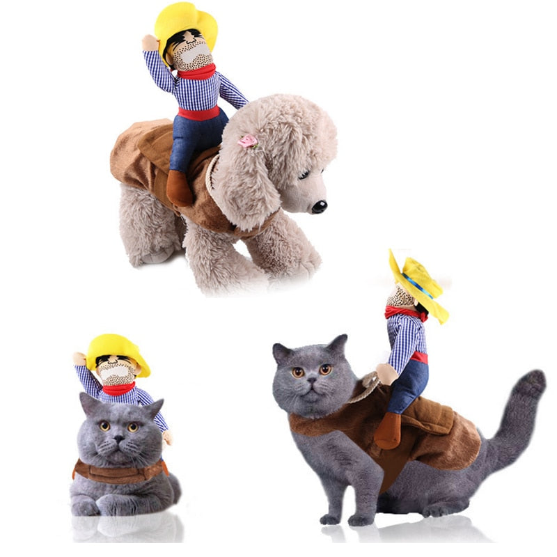 Costume de cow-boy pour animaux de compagnie | Pour chiens et chats