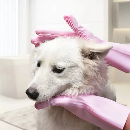 Pet Bath Massage Glove | For Dogs and Cats