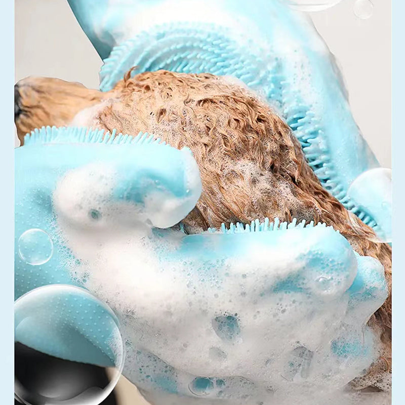 Pet Bath Massage Glove | For Dogs and Cats