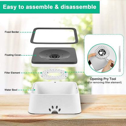 Smart Anti-Splash Pet Water Dispenser| Dogs and Cats