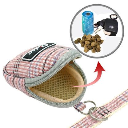 Plaid Dog Harness with Object Holder | For Dogs