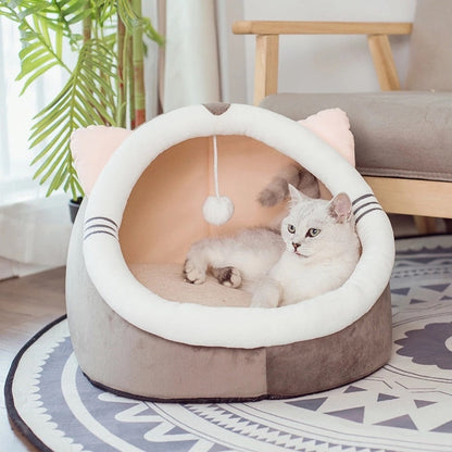 Cat Hooded Bed | For Cats)