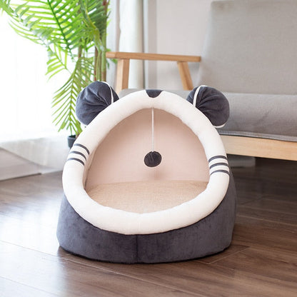 Cat Hooded Bed | For Cats)