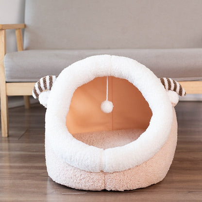 Cat Hooded Bed | For Cats)