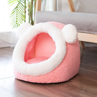 Cat Hooded Bed | For Cats)